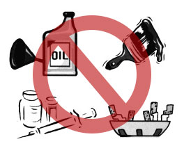 Bad stuff for your septic includes oil, paints and solvents, medication and cigartte butts